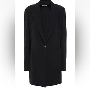 The Row Black Blazer Coat with Minimalist Design